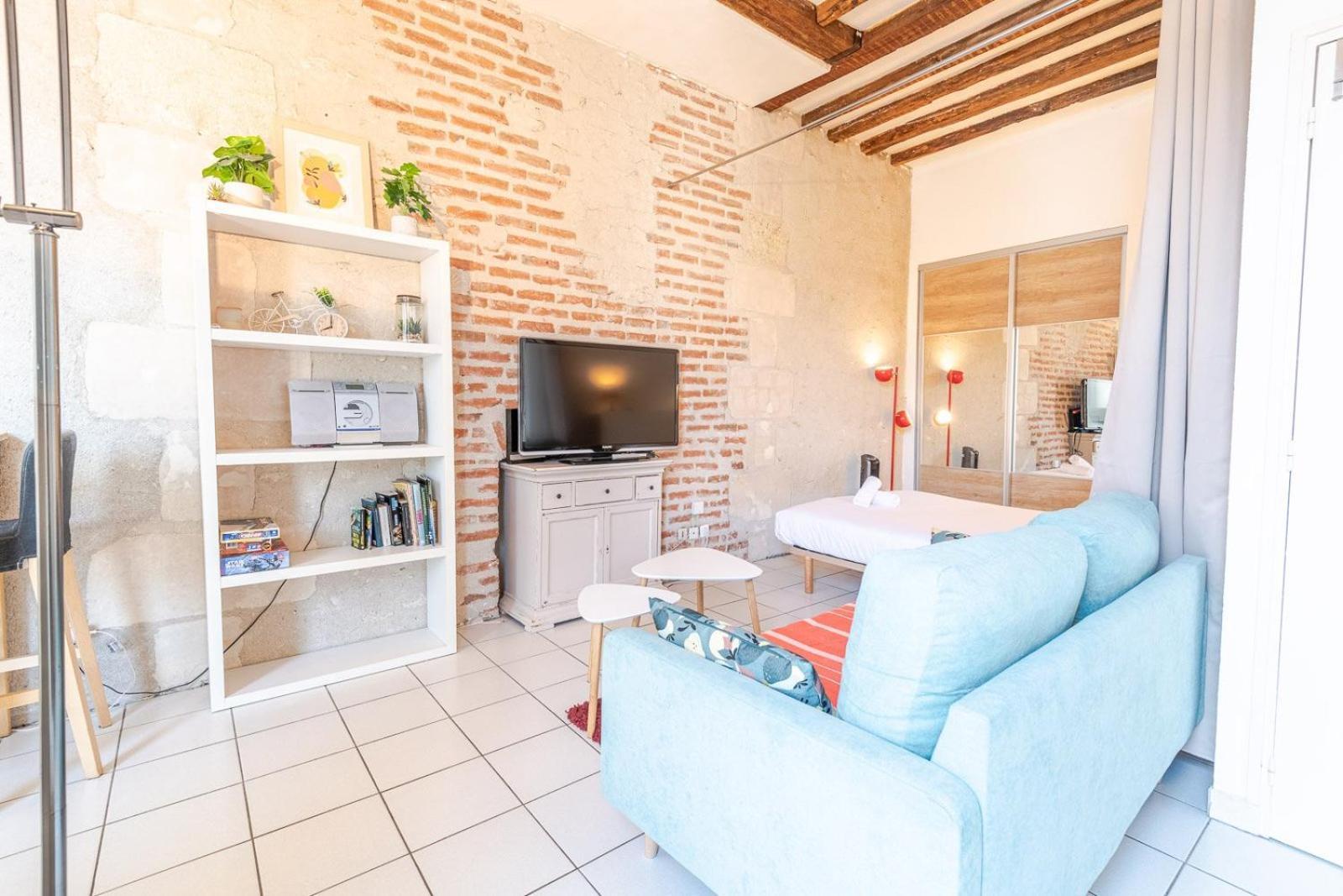 Au Coeur Des Halles Apartment Tours Luaran gambar